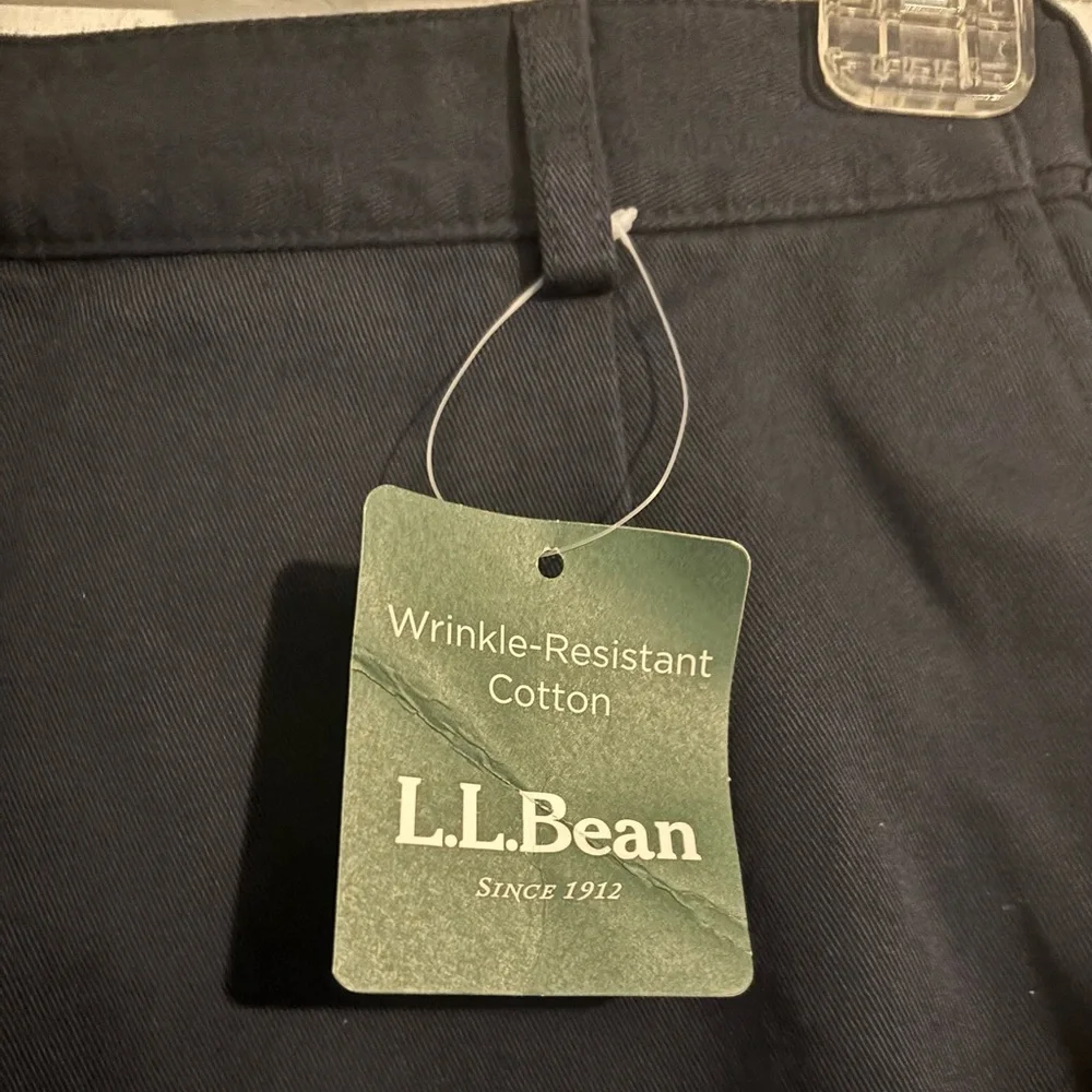NWT L. L. Bean Womens Sz 6 Original Fit Shorts Navy Twill Elastic Extender Waist